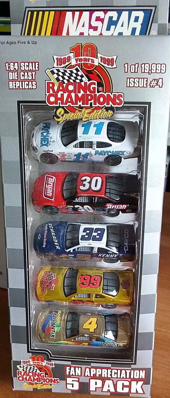 Racing Champions Spécial Édition Fan Appréciation 5 Pack - NASCAR 10 ans #4