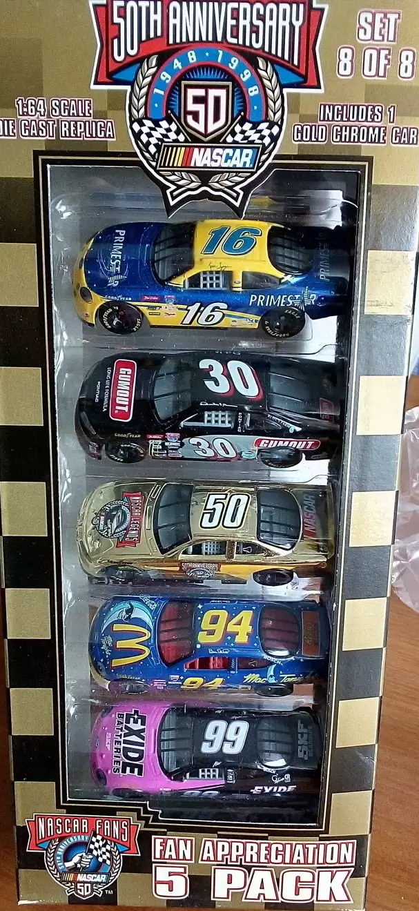 Racing Champions Spécial Édition Fan Appréciation 5 Pack - NASCAR 50th Anniversary set 8/8