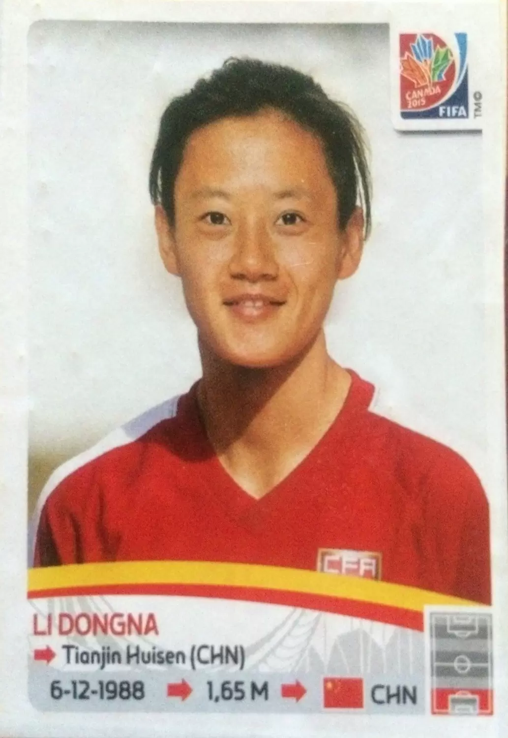 FIFA Women\'s World Cup - Canada 2015 - Li Dongna
