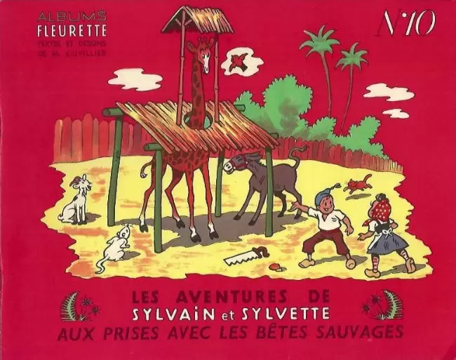 Sylvain et Sylvette 1ère Série Fleurette - Aux prises avec les bêtes sauvages