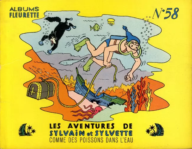 Sylvain et Sylvette 1ère Série Fleurette - Comme des poissons dans l\'eau