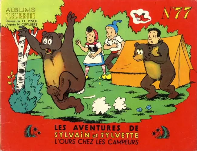 Sylvain et Sylvette 1ère Série Fleurette - L\'ours chez les campeurs
