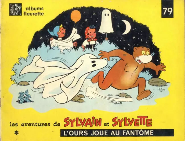 Sylvain et Sylvette 1ère Série Fleurette - L\'Ours joue au fantôme