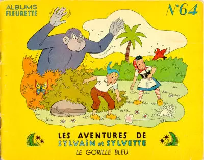 Sylvain et Sylvette 1ère Série Fleurette - Le gorille bleu