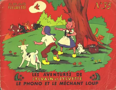 Sylvain et Sylvette 1ère Série Fleurette - Le phono et le méchant loup
