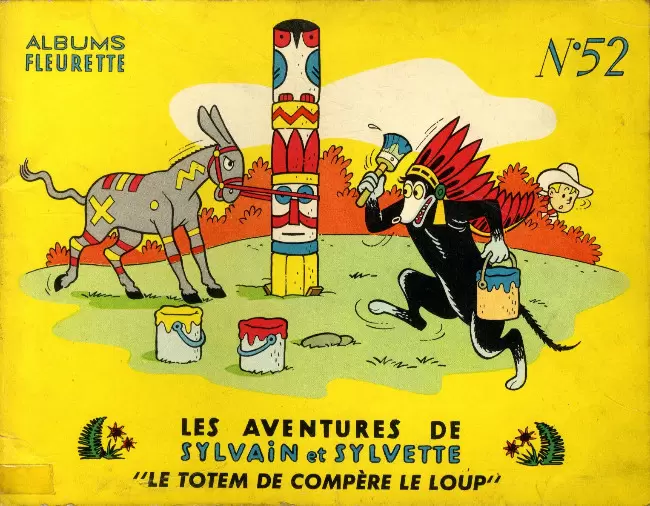 Sylvain et Sylvette 1ère Série Fleurette - Le totem de compère le loup