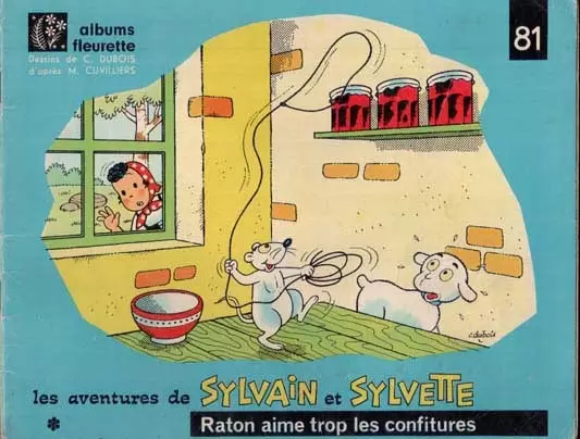 Sylvain et Sylvette 1ère Série Fleurette - Raton aime trop les confitures