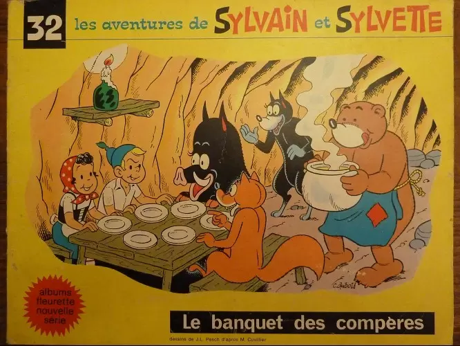 Sylvain et Sylvette 3ème Série Fleurette - Le banquet des compères