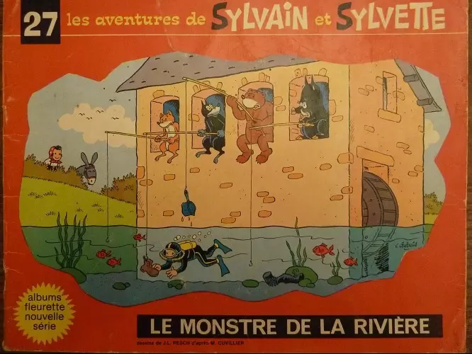 Sylvain et Sylvette 3ème Série Fleurette - Le monstre de la rivière
