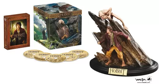 Le Hobbit - THE HOBBIT: AN UNEXPECTED JOURNEY 3D Extended + RIDDLES IN THE DARK FIGURE Limited Collector\'s Edition