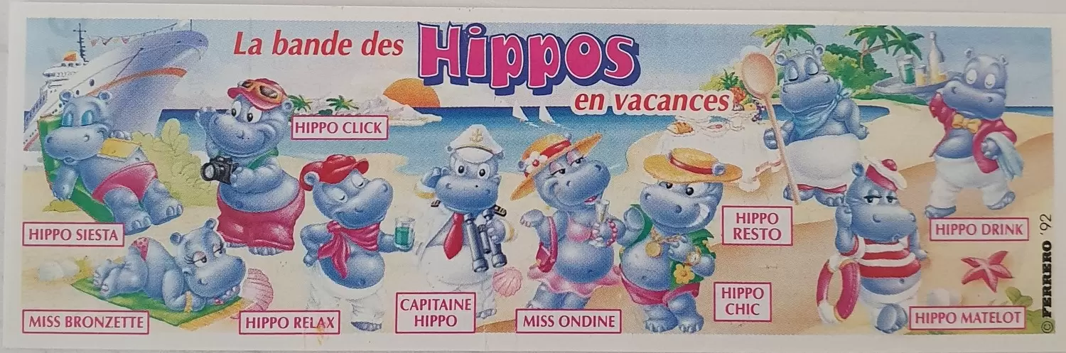 Holiday\'s Hippos - BPZ France 1992