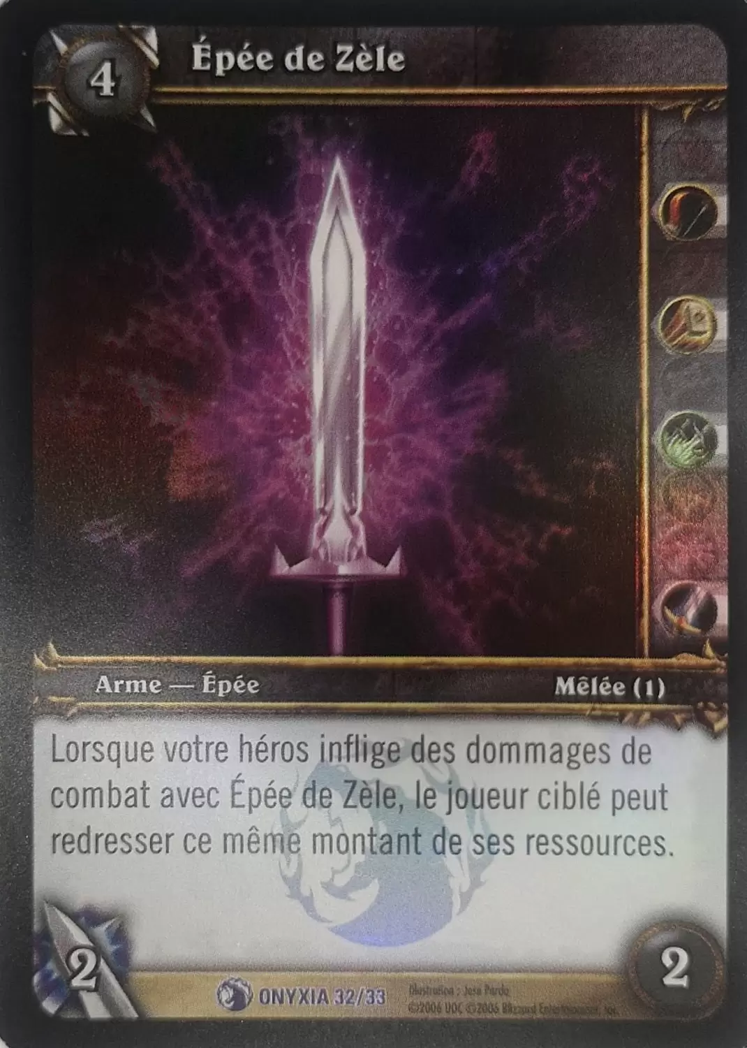 Repaire d\'Onyxia - Epée de Zèle