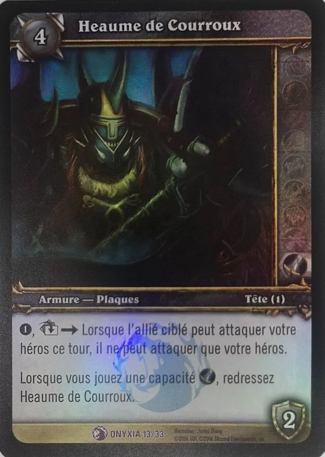 Repaire d\'Onyxia - Heaume de Courroux