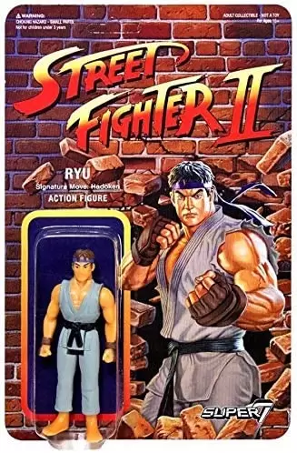 Street Fighter II RYU reaction figures super 7 funko action toys 2 moc –  ActionFiguresandComics