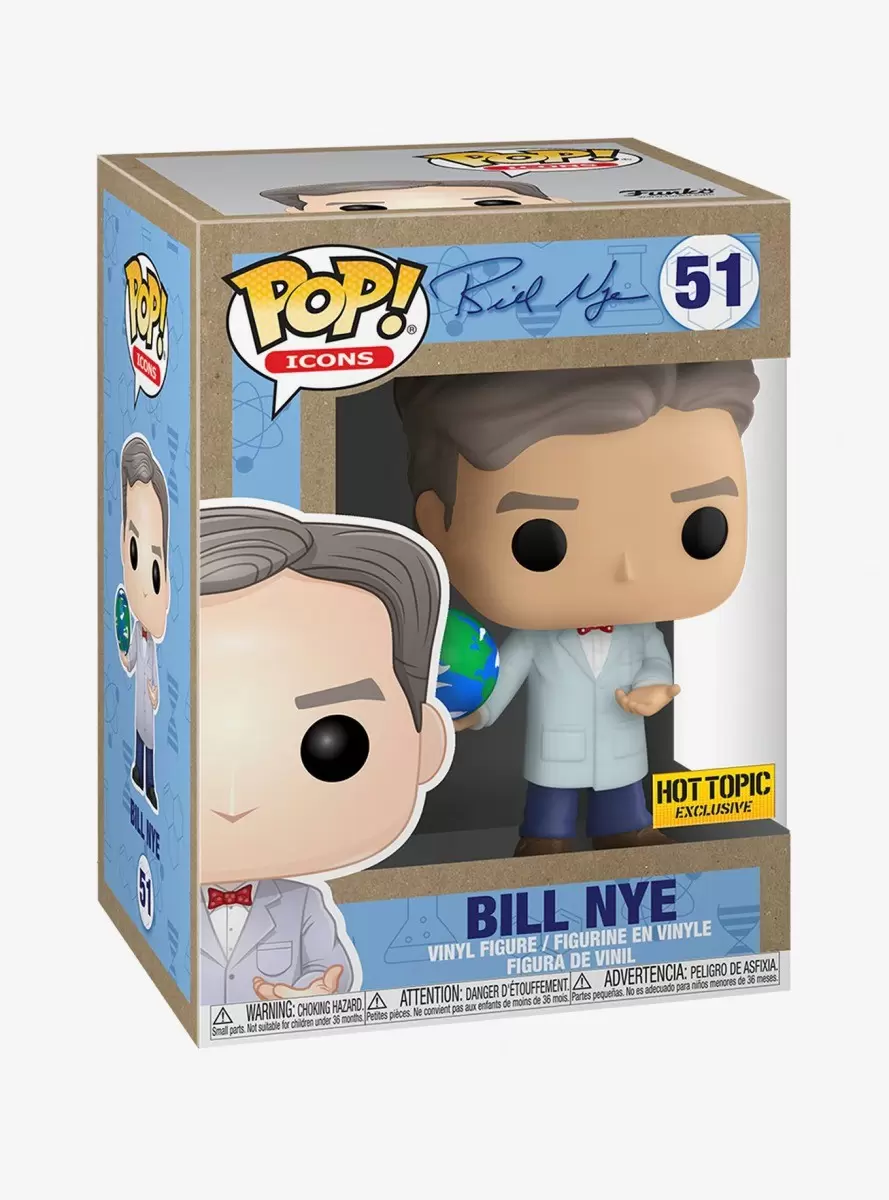 POP! Icons - Bill Nye - Bill Nye with Globe
