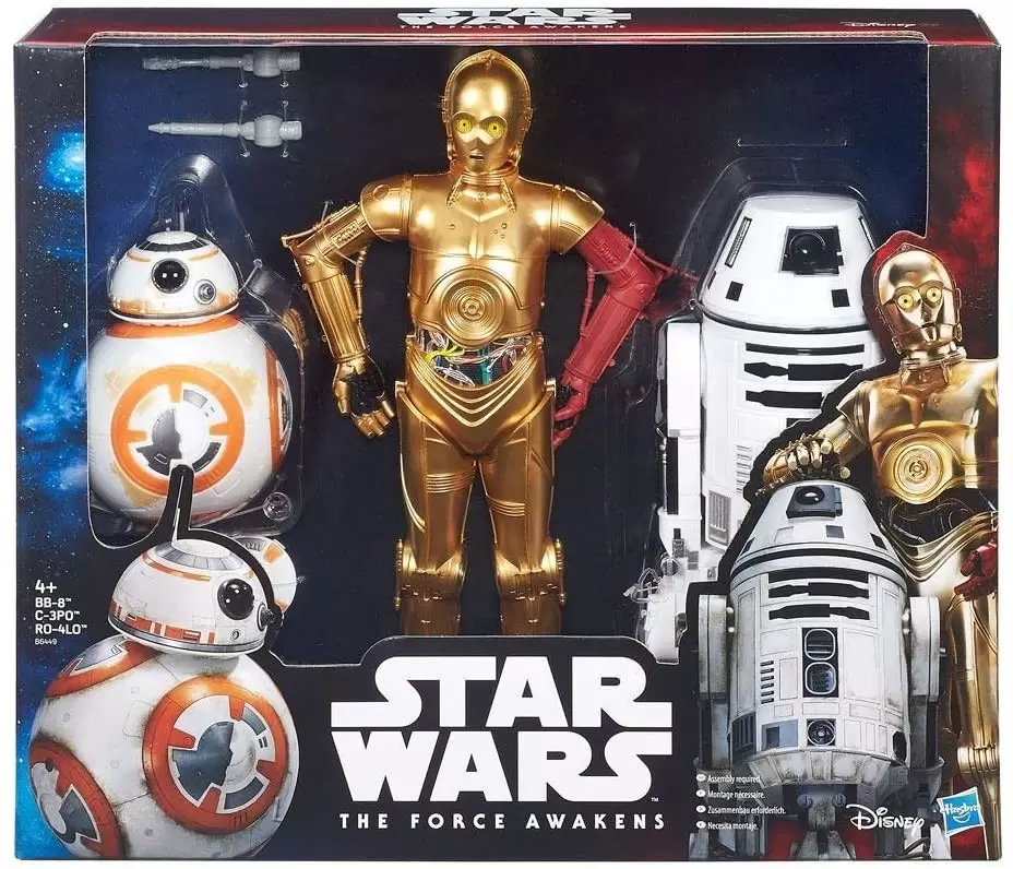 C-3PO, BB-8 & RO-4LO 3 Pack - The Force Awakens action figure
