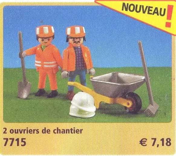 Playmobil Chantier - 2 Ouvriers