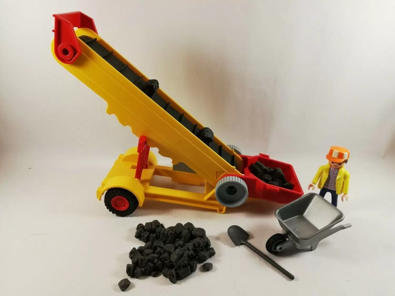 Playmobil Chantier - Bande transporteuse avec accessoires de construction