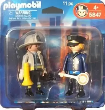 Police Playmobil - Fireman and Policeman Pack