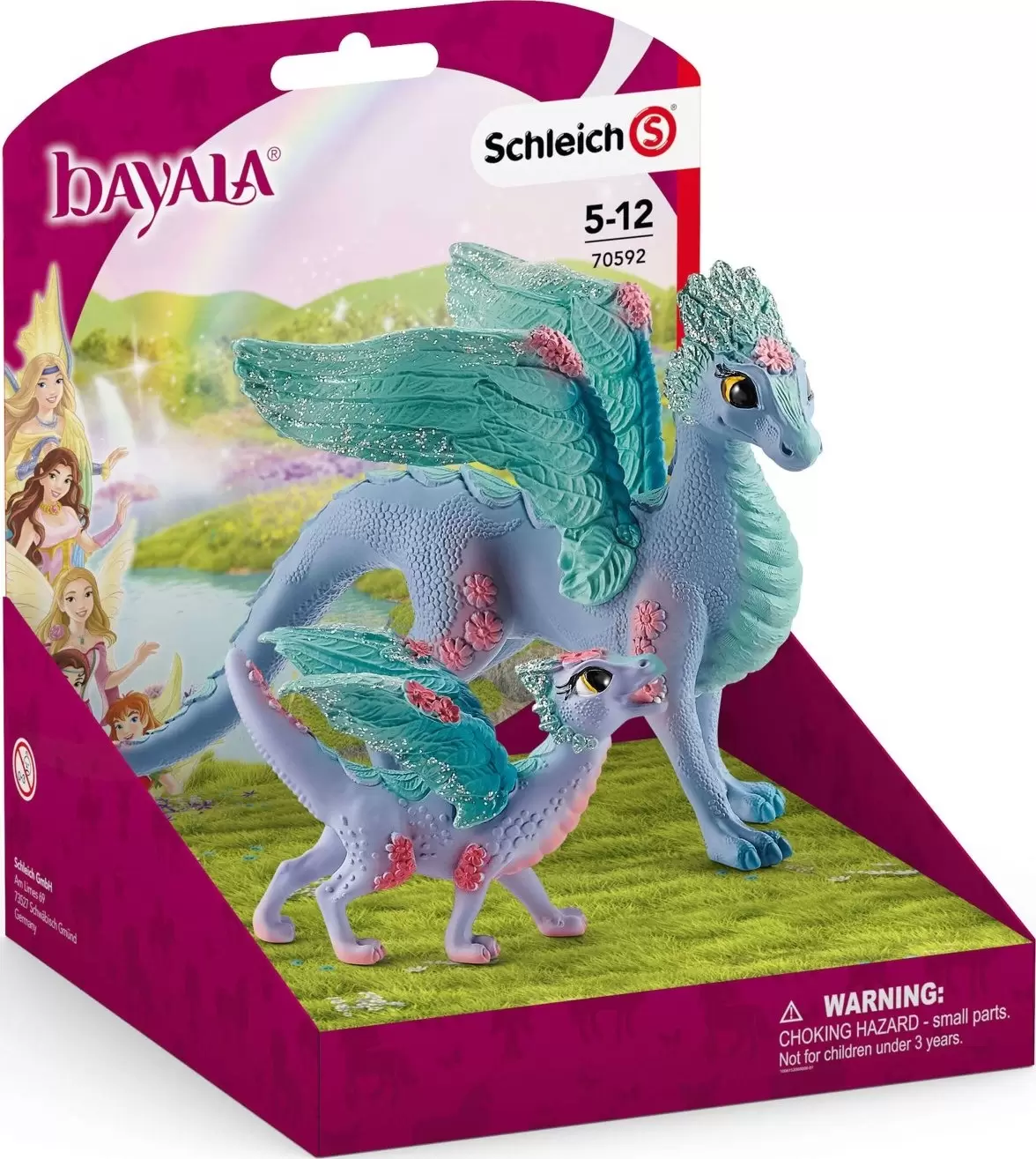 Bayala - Dragon aux fleurs, maman et bébé