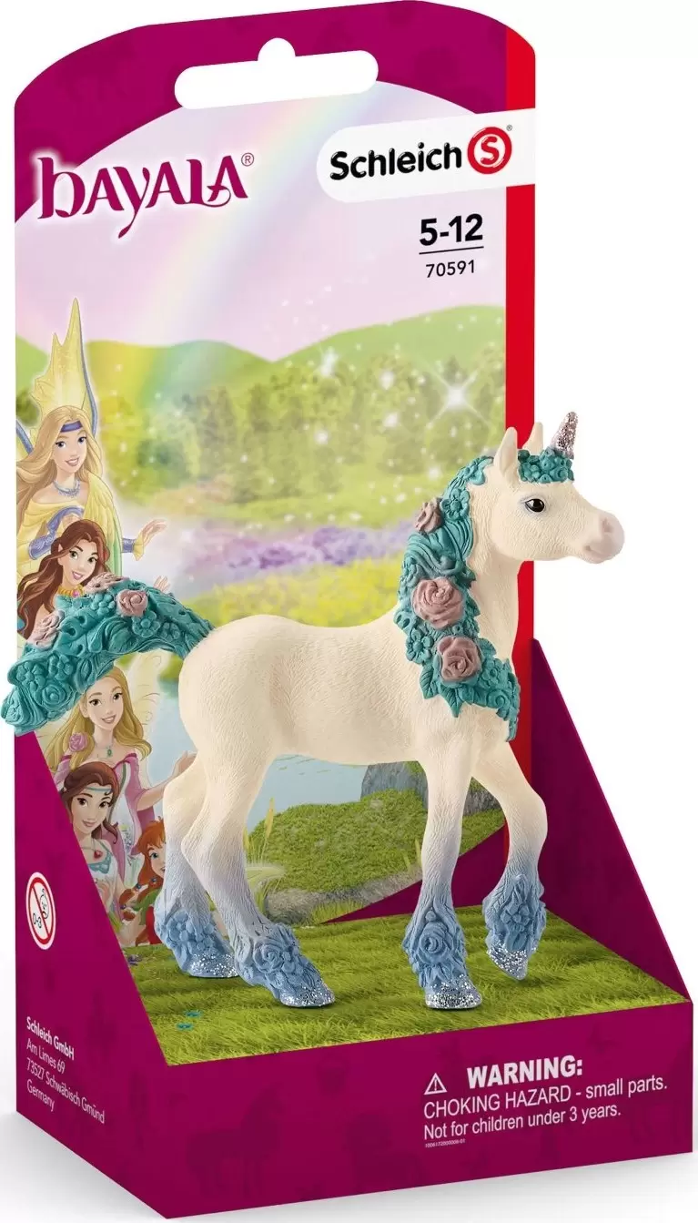 Bayala - Poulain de licorne aux fleurs