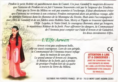 Lord of the Rings - BPZ ARWEN FRANCE 2002