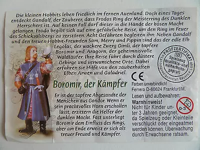 Le seigneur des anneaux - BPZ BOROMIR ALLEMAGNE 2001