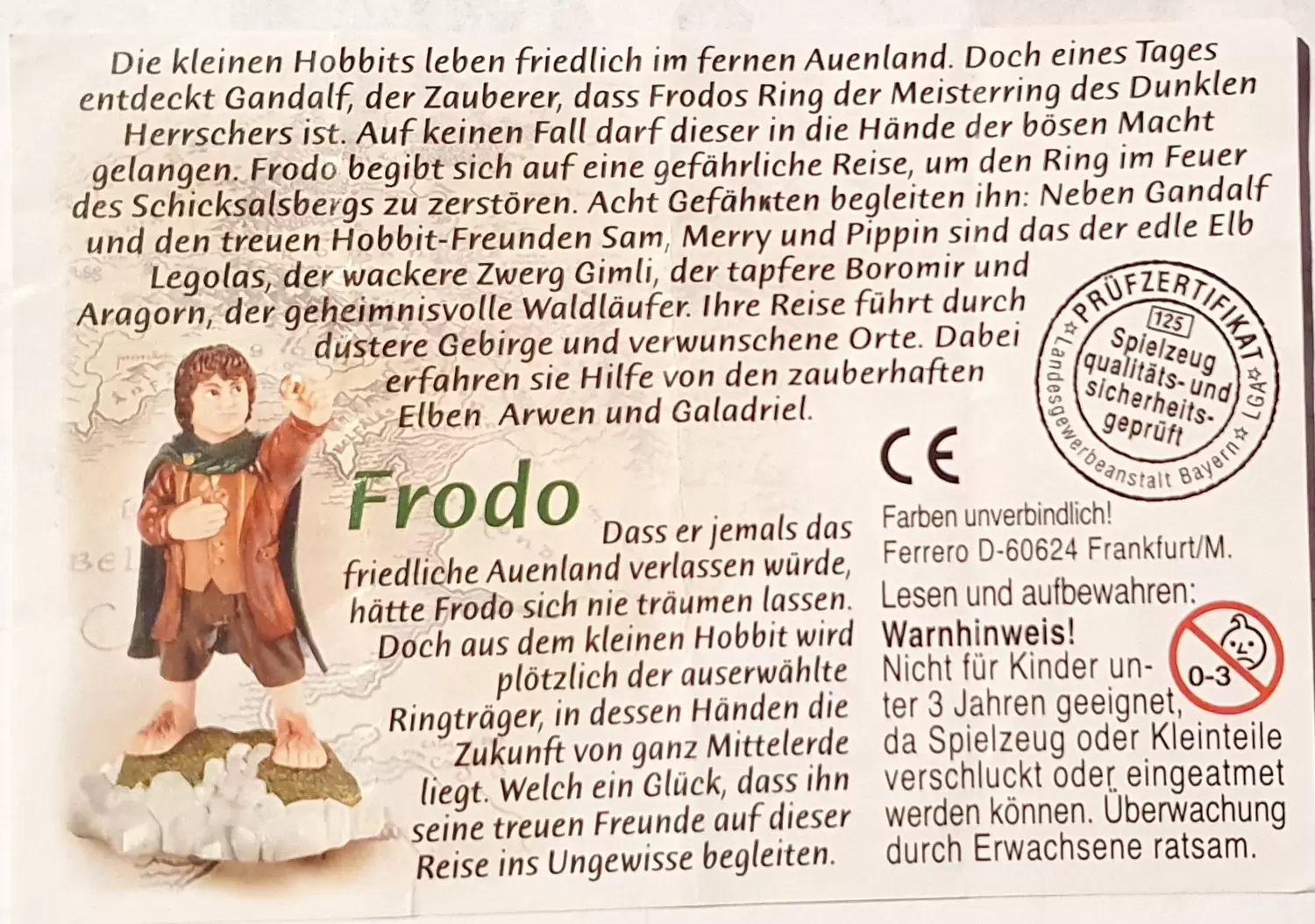 Lord of the Rings - BPZ FRODO Germany 2001