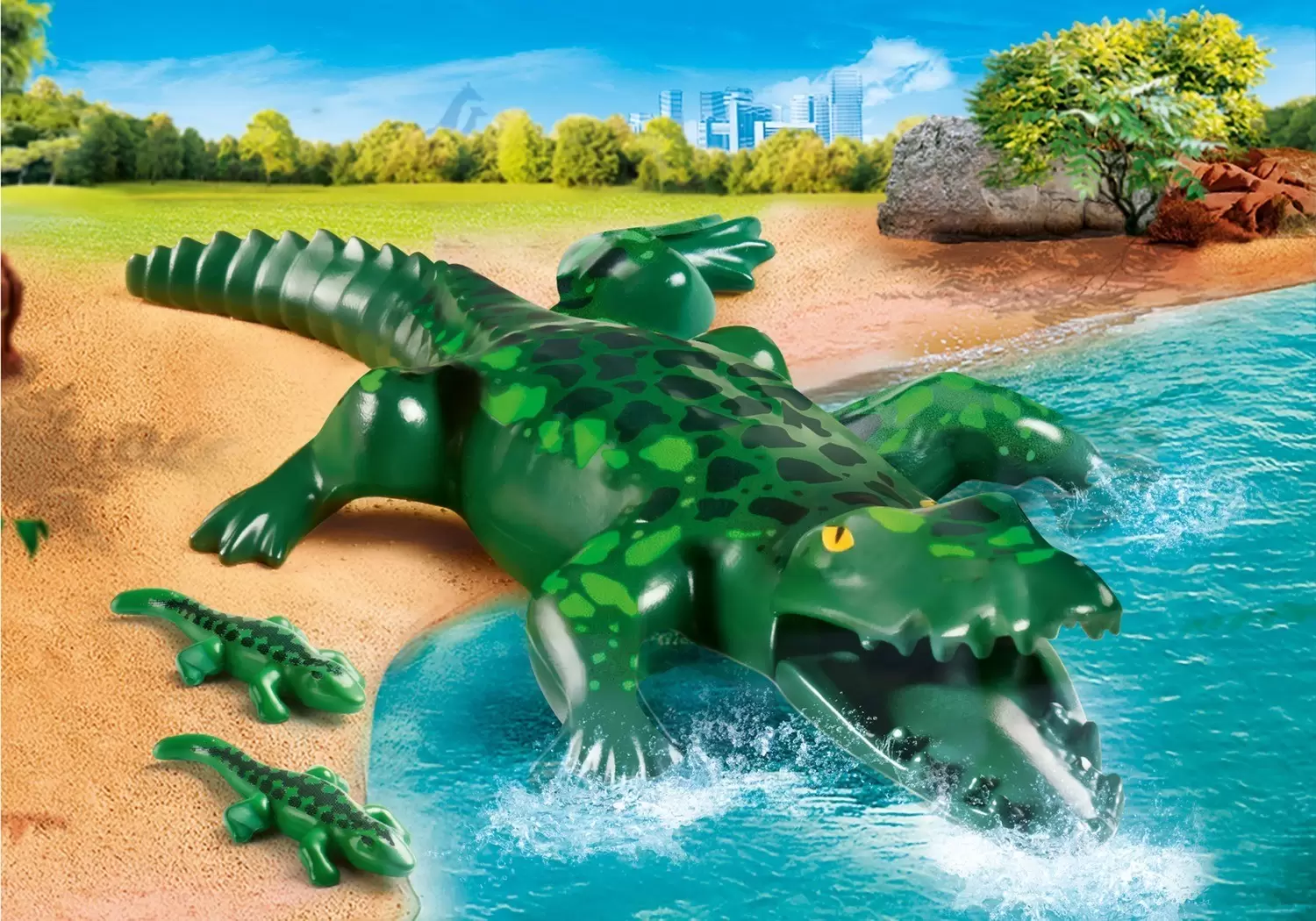 Playmobil Animaux - Alligator avec ses petits