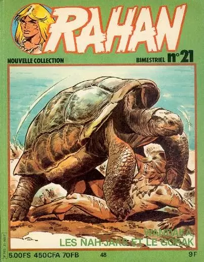 Rahan 2ème Série - Vaillant - Dans les entrailles du Gorak/Le venin de docilité/La chose qui s\'étire/Le secret de Wandaka