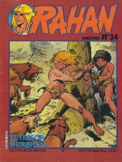 Rahan 2ème Série - Vaillant - L\'herbe miracle - Tous pour un ! … - Le trésor de Rahan