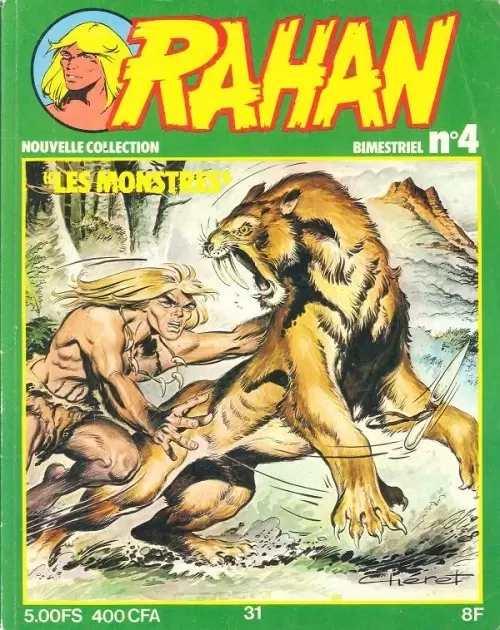 Rahan 2ème Série - Vaillant - Le monstre d\'un autre temps