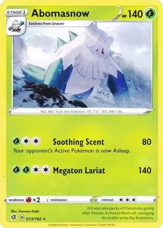 Abomasnow Astral Radiance Pokemon Card