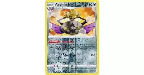Rare Pokemon Card 135/192 Aegislash Rebel Clash RCL 