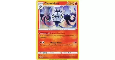 Rebel Clash Mint NM Pokemon TCG Card Rare Holo Chandelure 33/192