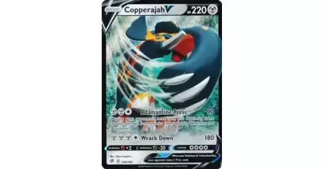 Copperajah V - carte Pokémon anglaise 136/192 Rebel Clash