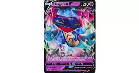 091/192 Dragapult Rare Reverse Holo Card Pokemon TCG Sword & Shield Rebel Clash 