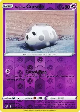 Rebel Clash - Galarian Corsola Reverse