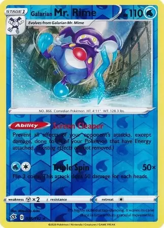 Rebel Clash - Galarian Mr. Rime Reverse