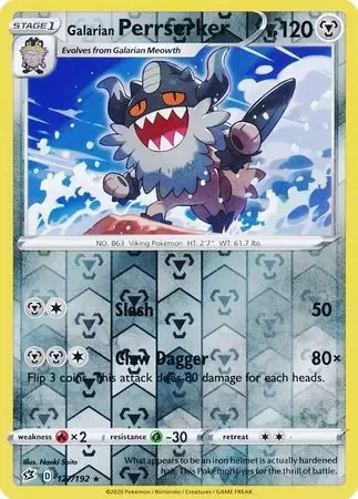 Rebel Clash - Galarian Perrserker Reverse