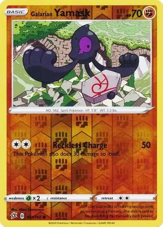 Rebel Clash - Galarian Yamask Reverse