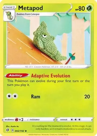 Metapod - Rebel Clash Pokémon card 2/192