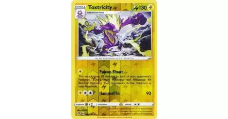 Pokemon Card   TOXTRICITY   Reverse Holo Rare  69/192  REBEL CLASH  *MINT*  069