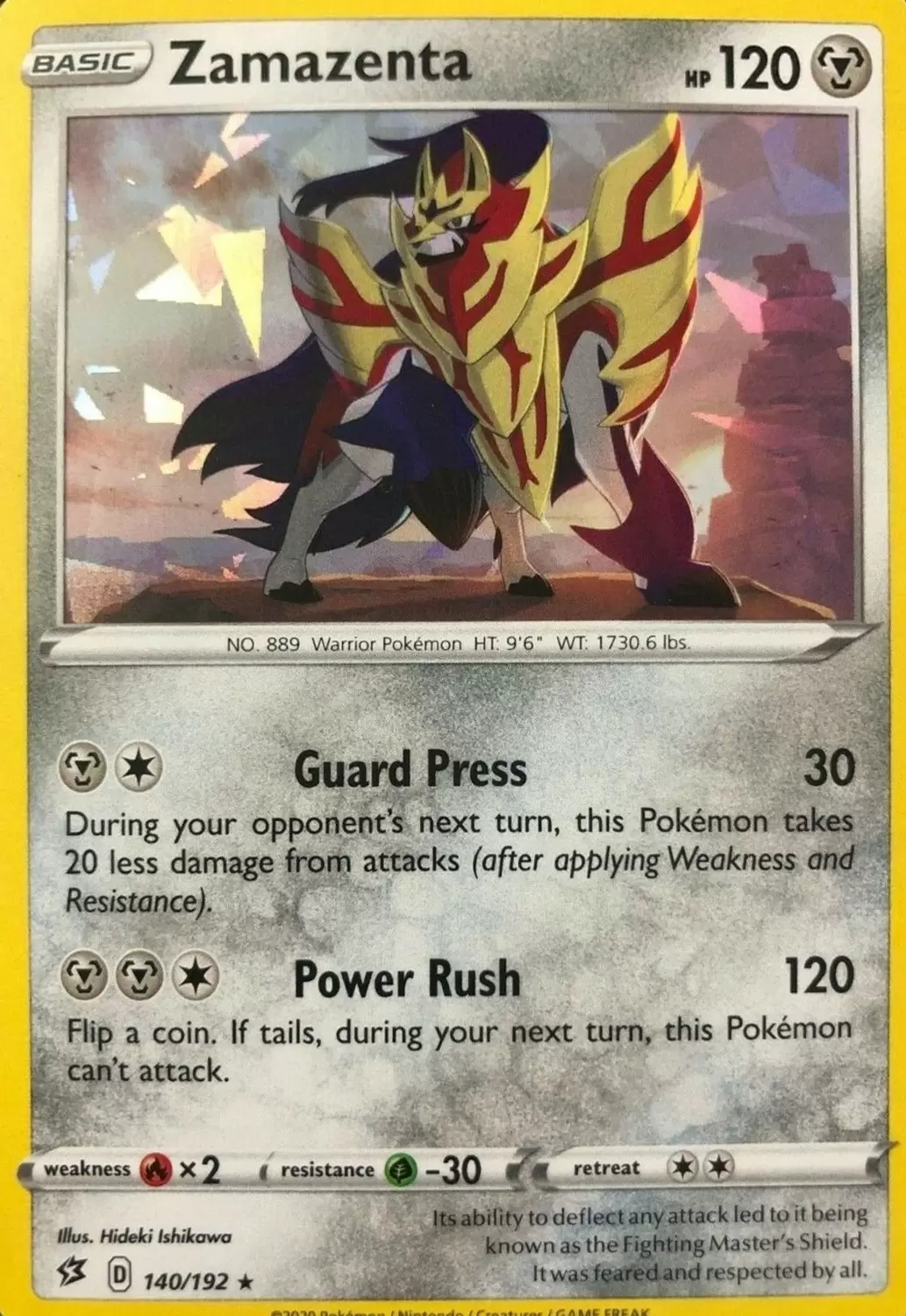 Rebel Clash - Zamazenta Reverse Cracked Ice