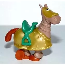 Cheval Marron - Robe or