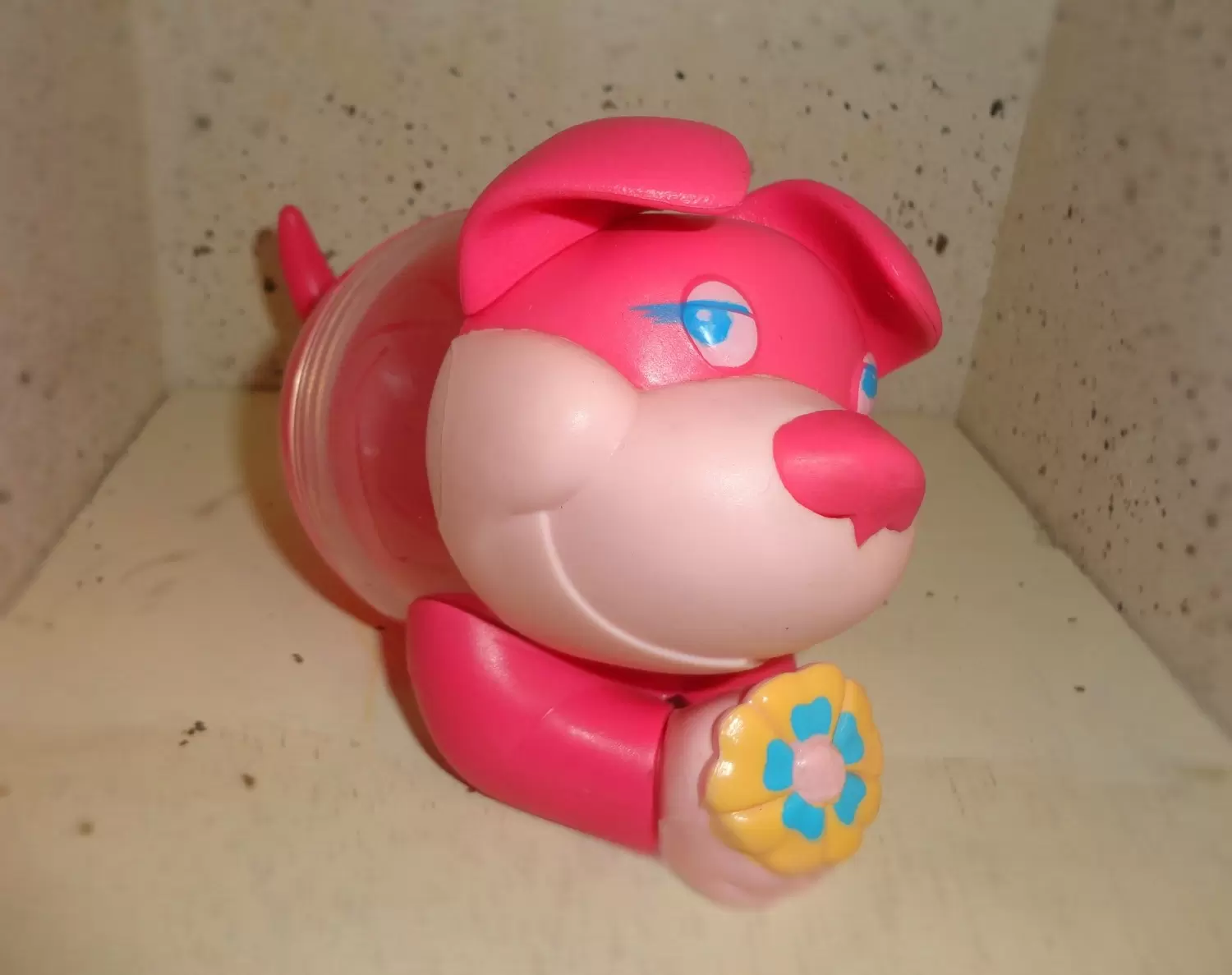 Kinder Circus - Chien Rose Fleur Jaune