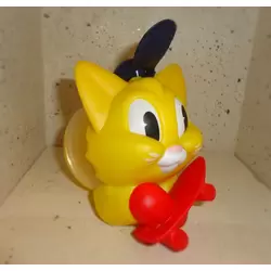 Chat Skateur Jaune