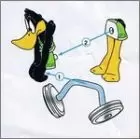 Les Looney Tunes en Grèce Antique - BPZ Daffy Duck Haltérophile