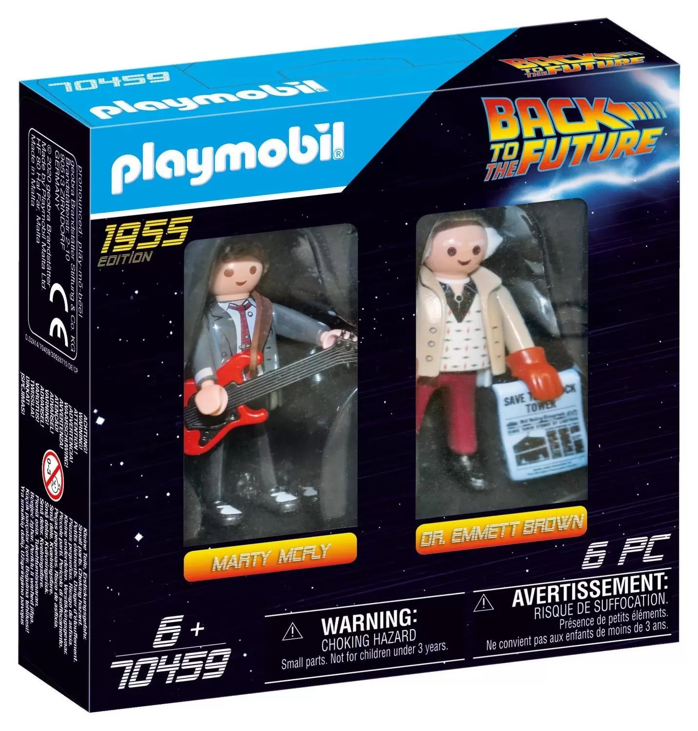 Playmobil Retour vers le Futur - Back to the Future - Marty McFly & Dr. Emmett Brown - 1955 Edition