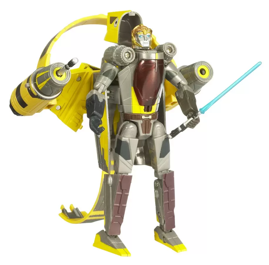 Star Wars Transformers - Anakin Skywalker Jedi Stargfighter - Attack of The Clones